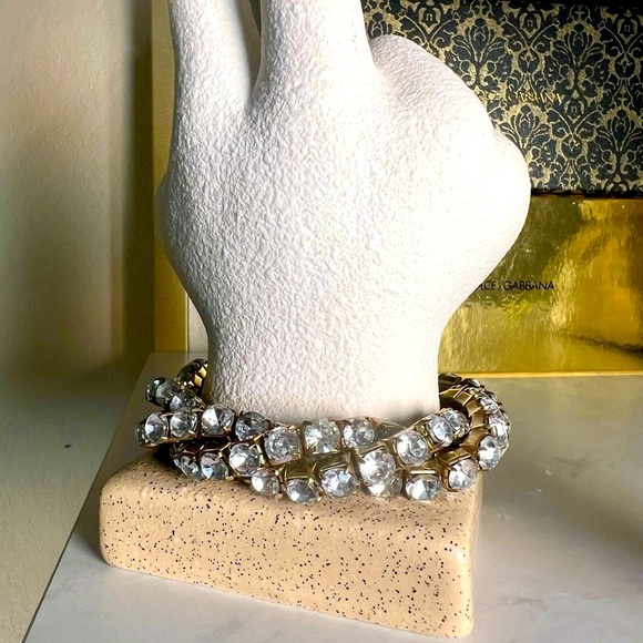 Multi Strand Rhinestone Bracelet - Picture 3 of 7